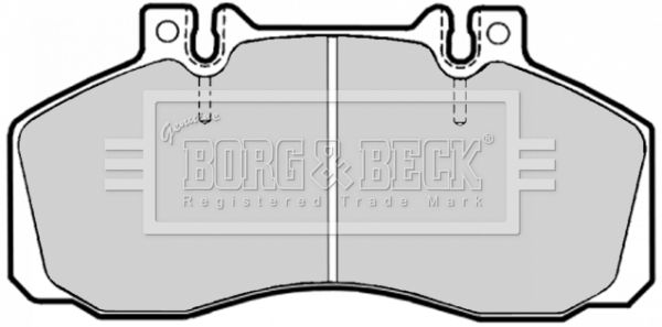 BORG & BECK stabdžių trinkelių rinkinys, diskinis stabdys BBP1636